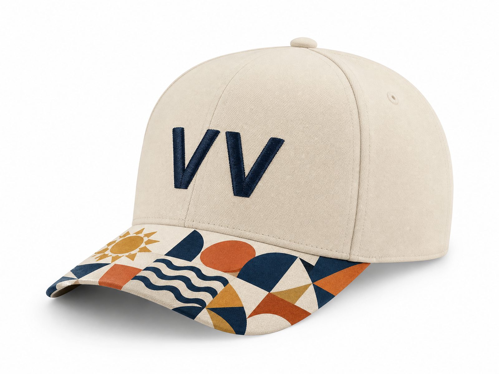 Boné bordado com a identidade do Viva Verão na Orla